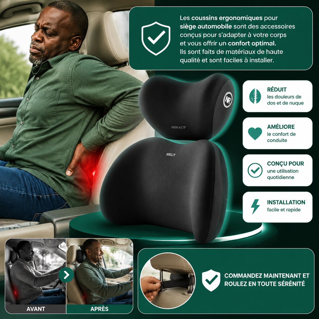 Qu'est-ce que les coussins ergonomiques pour siège automobile ?