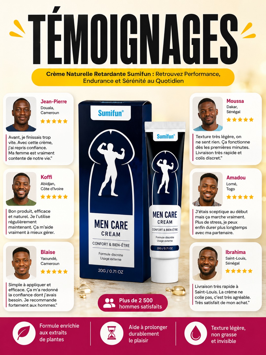 Visuel témoignages généré pour ce produit