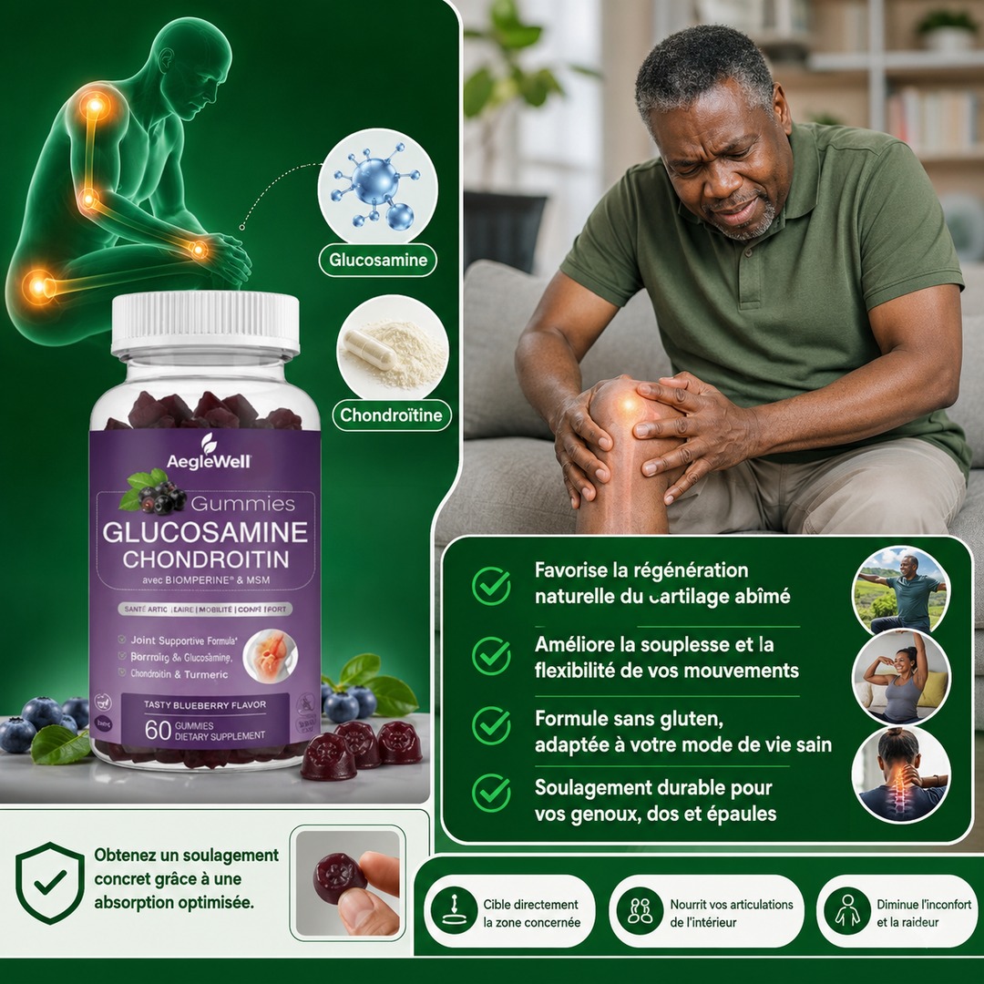 Découvrez comment nos gummies agissent rapidement pour apaiser vos articulations fatiguées et douloureuses