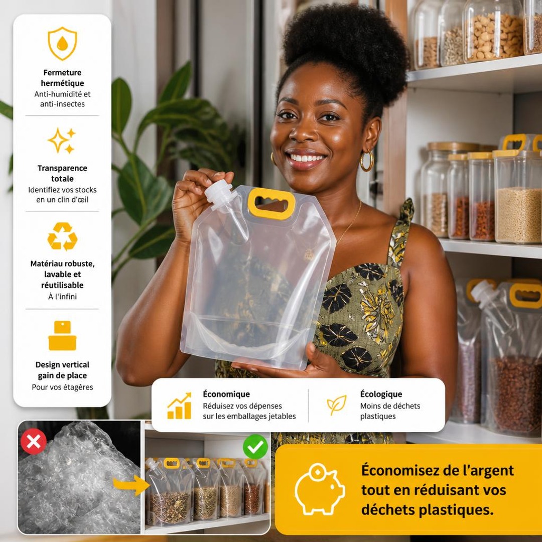 Optez pour une solution durable, économique et réutilisable pour vos besoins quotidiens