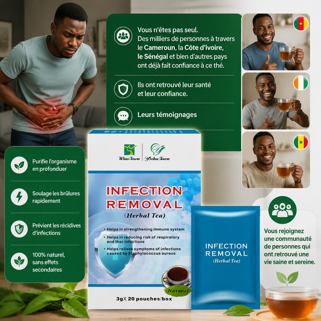 Ce thé anti-infection est déjà adopté par des milliers d'hommes et de femmes satisfaits en Afrique